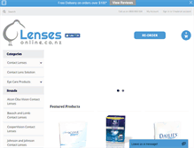 Tablet Screenshot of lensesonline.co.nz